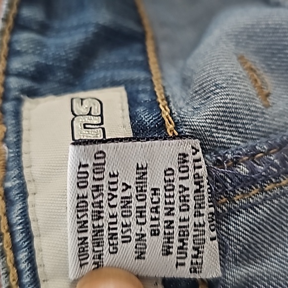 Womens LAZER JEANS. Shorts. Blue Demin. Size 15 - Picture 7 of 7